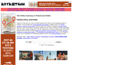 Desktop Screenshot of krykiet.com